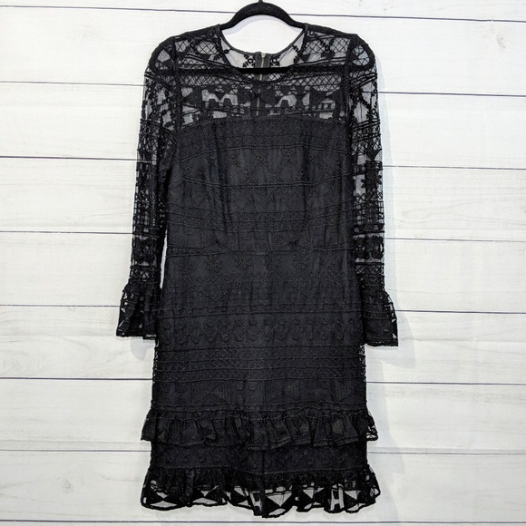 Parker Dresses & Skirts - Parker Black Lace Long Sleeve Dress Large D16